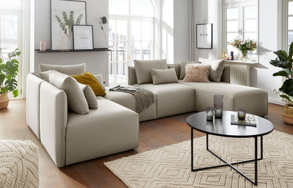 andas Sofa-Eckelement Nöre (1 St), Modul - zum Zusammenstellen; in vielen  Bezugsqualitäten und Farben