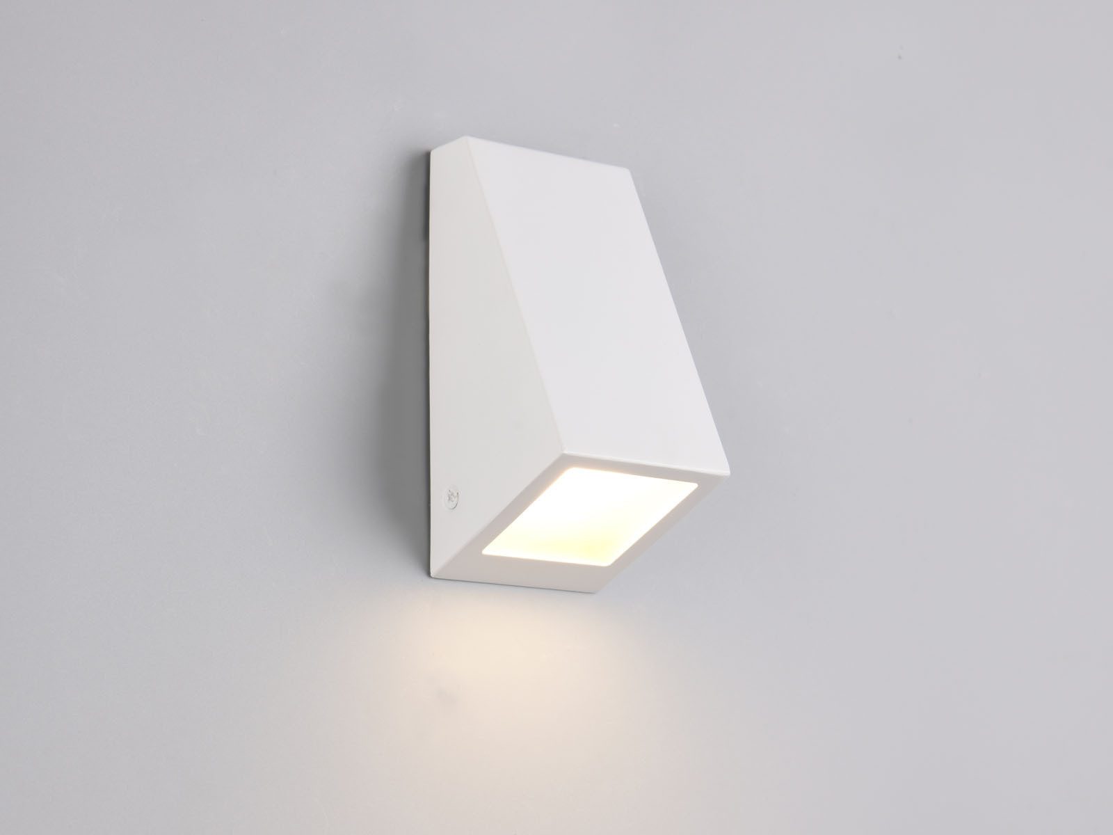 Reality Leuchten LED Außen-Wandleuchte Downlight Lichtaustritt, Höhe 14,5cm, LED wechselbar, Warmweiß, Außenleuchte für Fassadenbeleuchtung und Außen-Beleuchtung Haus-Wand