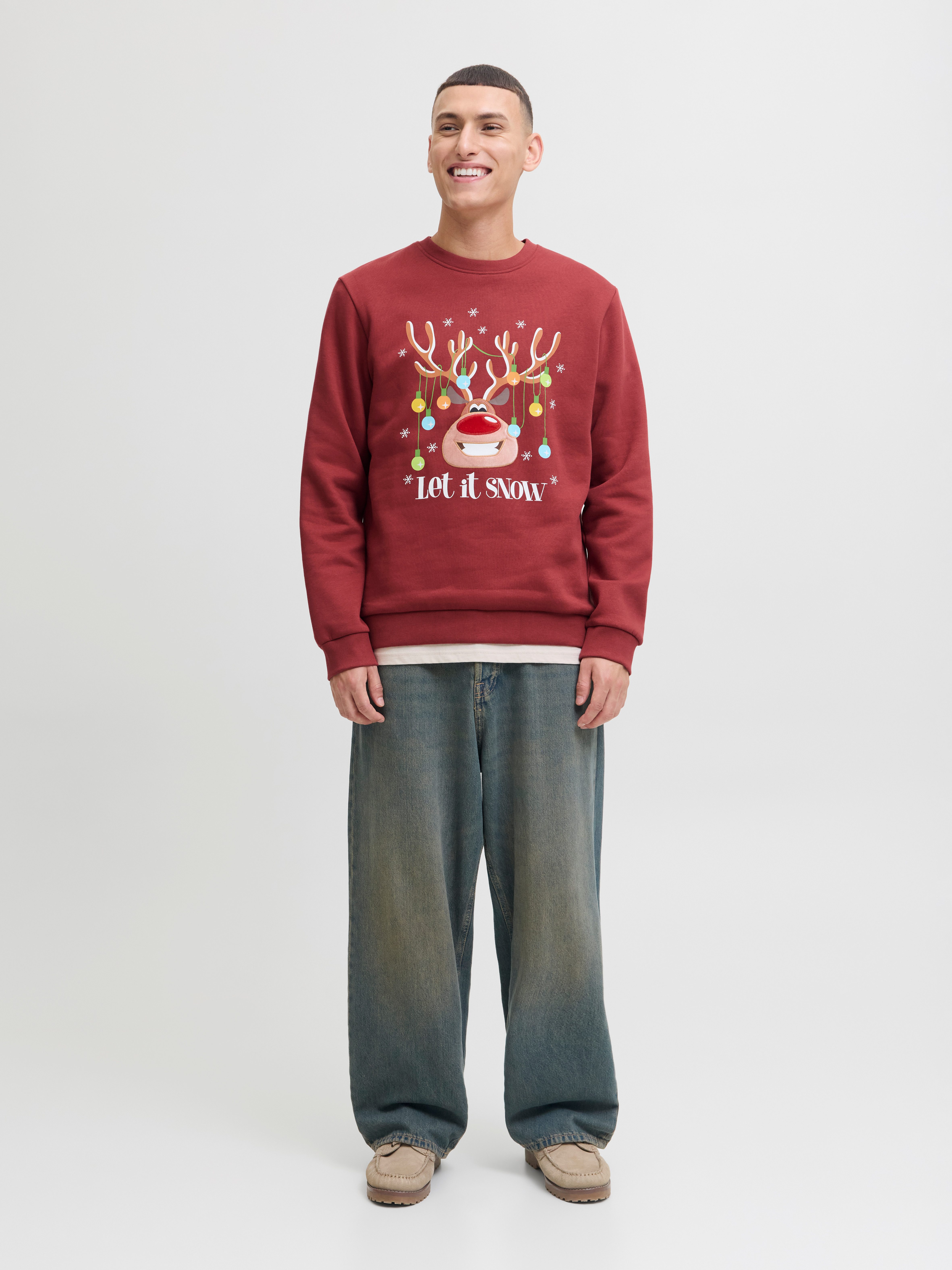 Jack & Jones Sweatshirt JJCHRISTMAS SWEAT CREW NECK XMAS