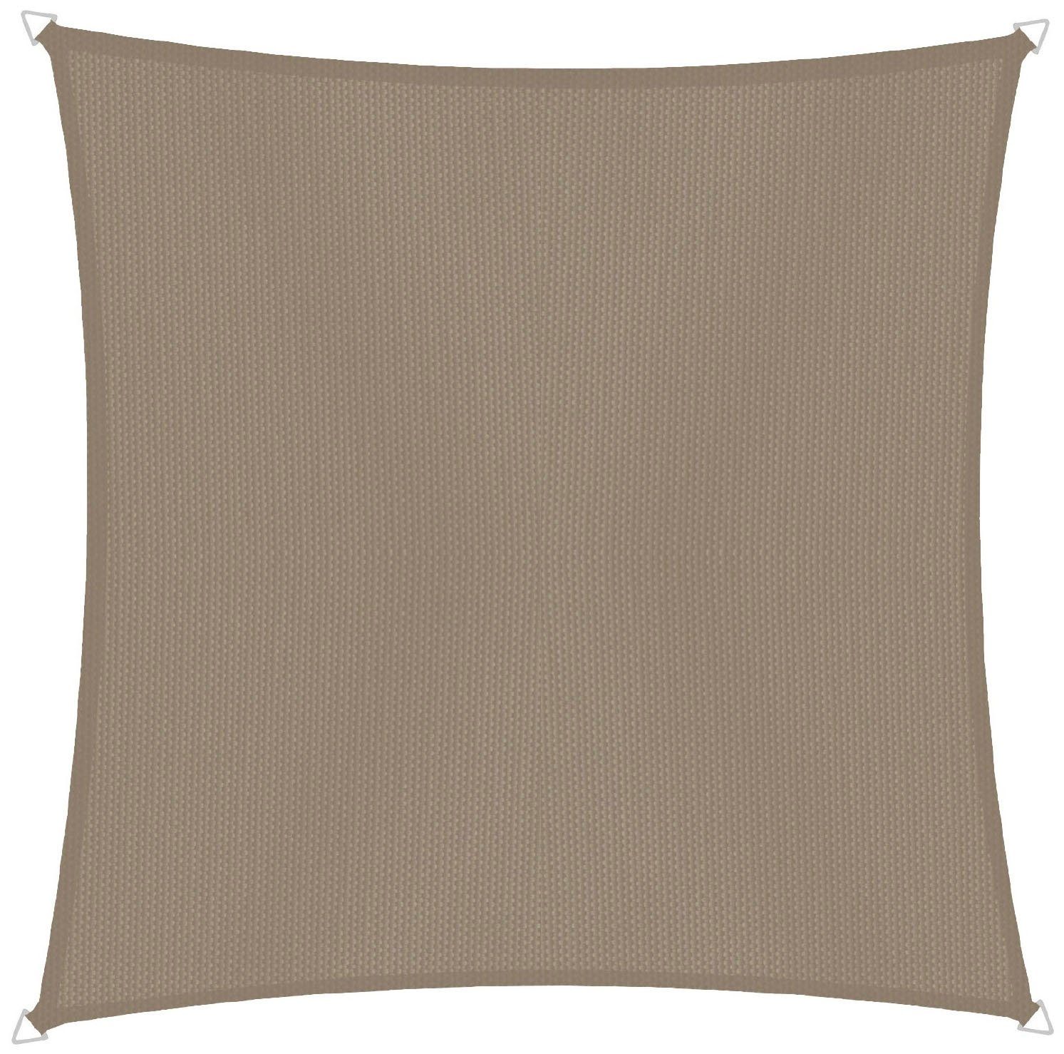 Windhager Sonnensegel Cannes Quadrat, 5x5m, taupe