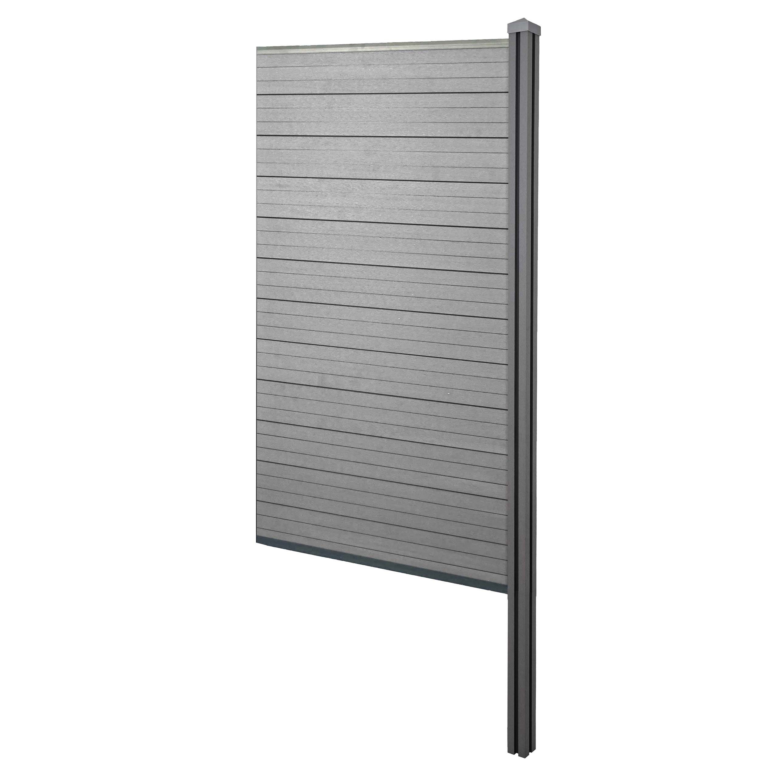MCW Sichtschutzelement Savoie-Z, (Set), Witterungsbeständig, Beliebig erweiterbar, Vorder- und Rückansicht