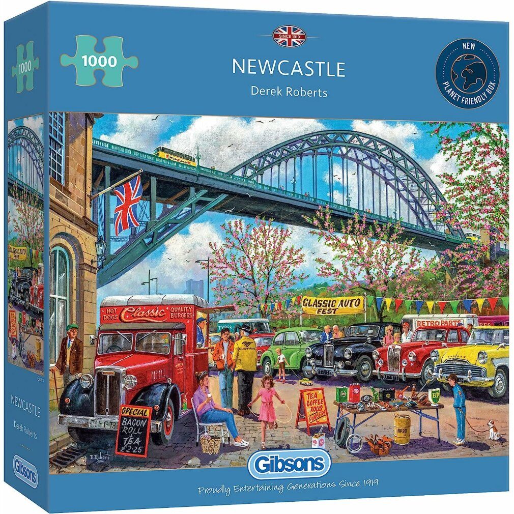 GIBSONS Puzzle Puzzle Newcastle, England 1000 Teile, Puzzleteile