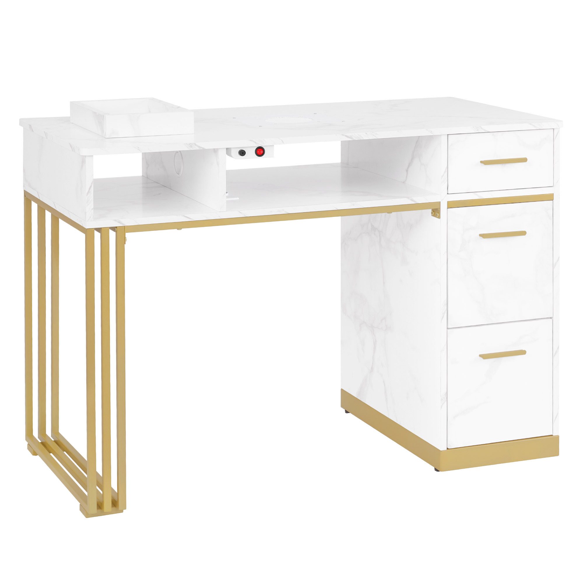 Barberpub Schreibtisch BarberPub Maniküretisch, Nageltisch mit Absaugung, M günstig online kaufen