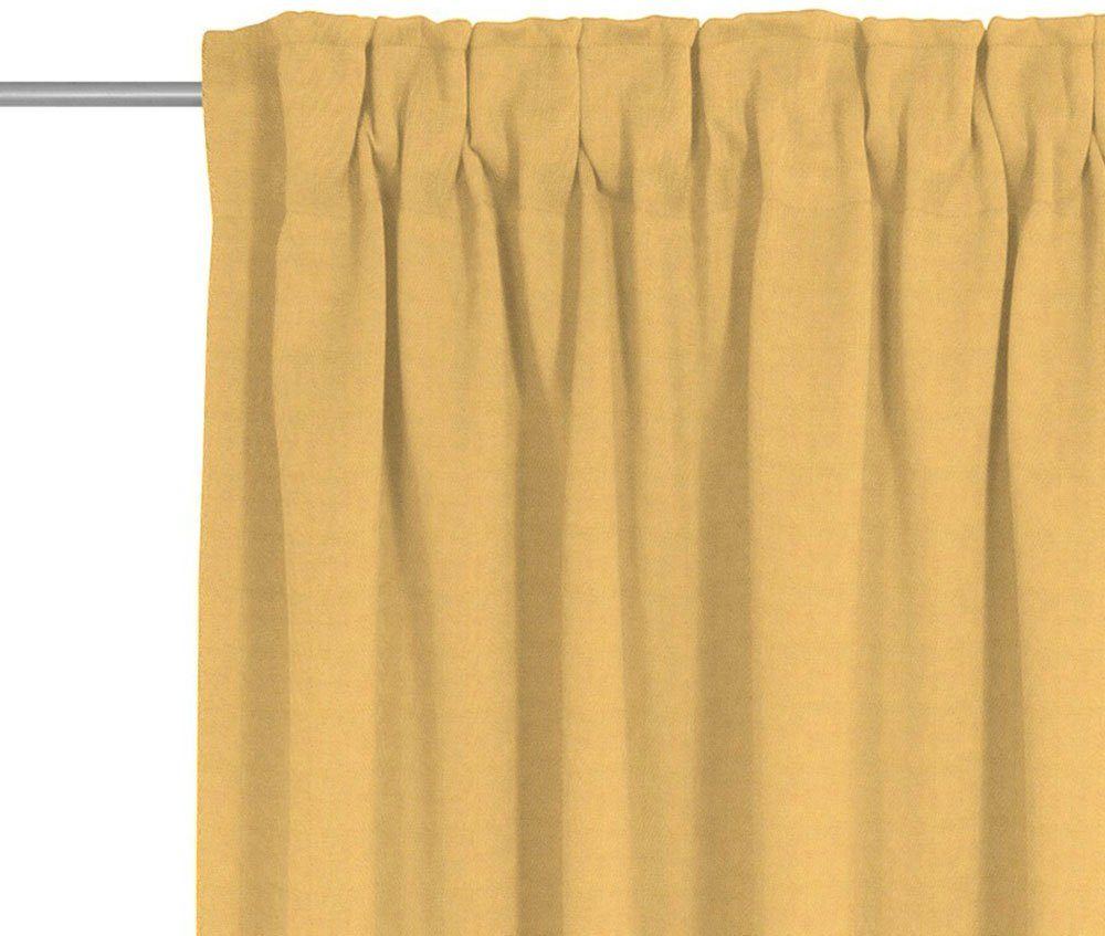 Vorhang Uni Collection, Wirth, Multifunktionsband (1 blickdicht, Maß nach St), gelb