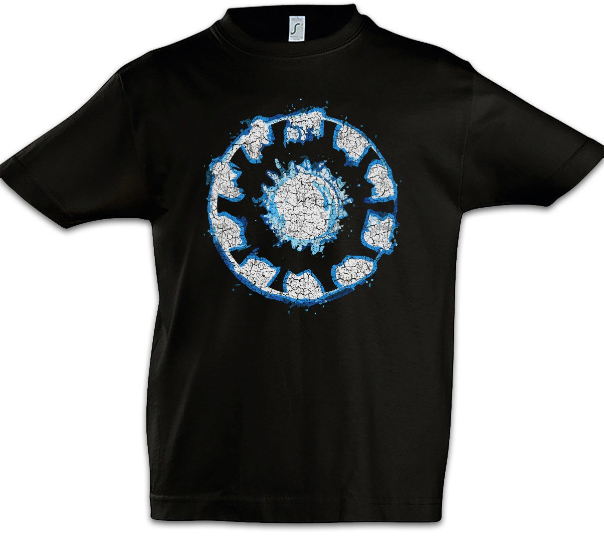 Print-Shirt Big Iron Arc Reactor Kinder T-Shirt Tony Reaktor Man Sign Stark Symbol