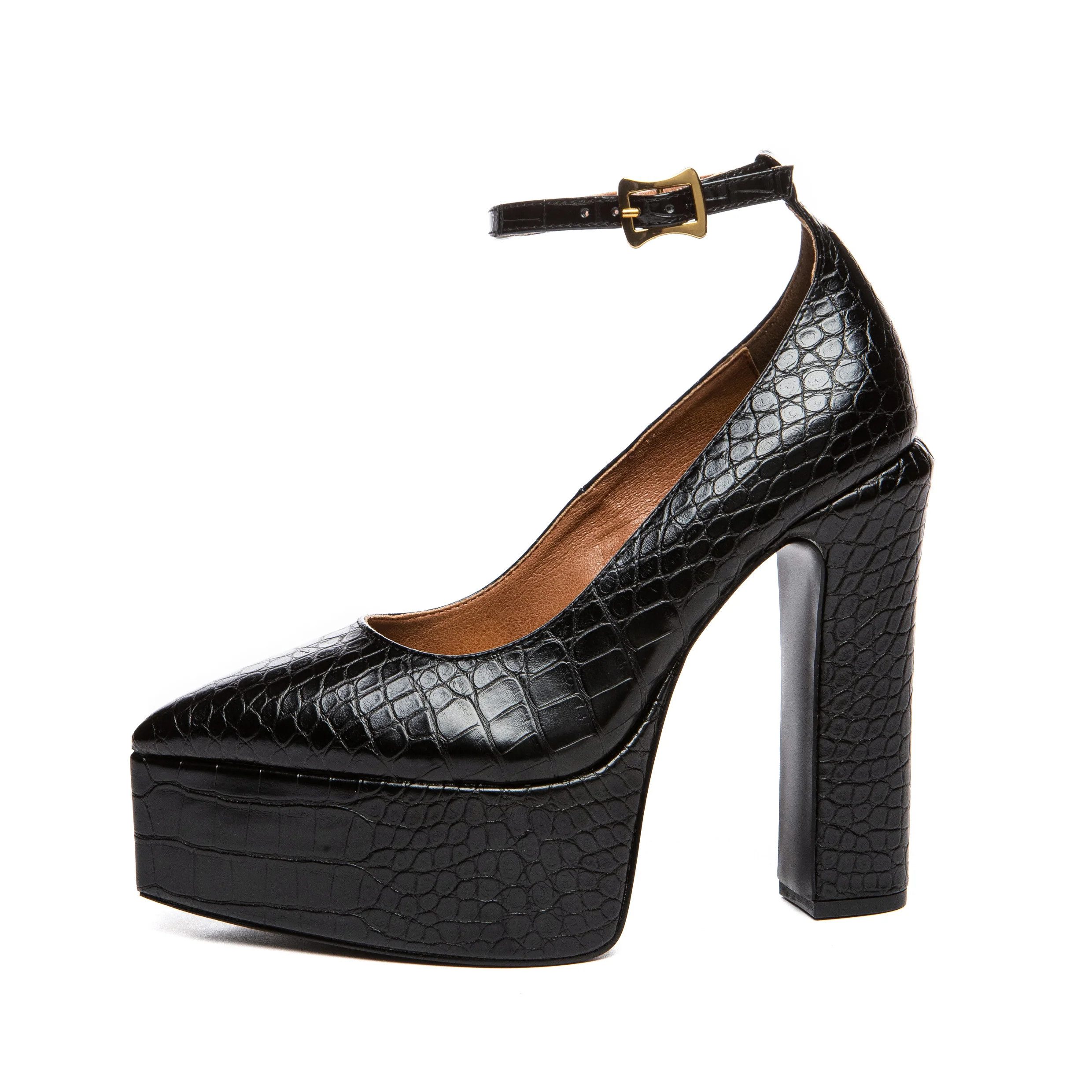 Giaro STYLET Plateaupumps 14 cm Absatzhöhe, 4 cm Plateau, veganes Leder günstig online kaufen