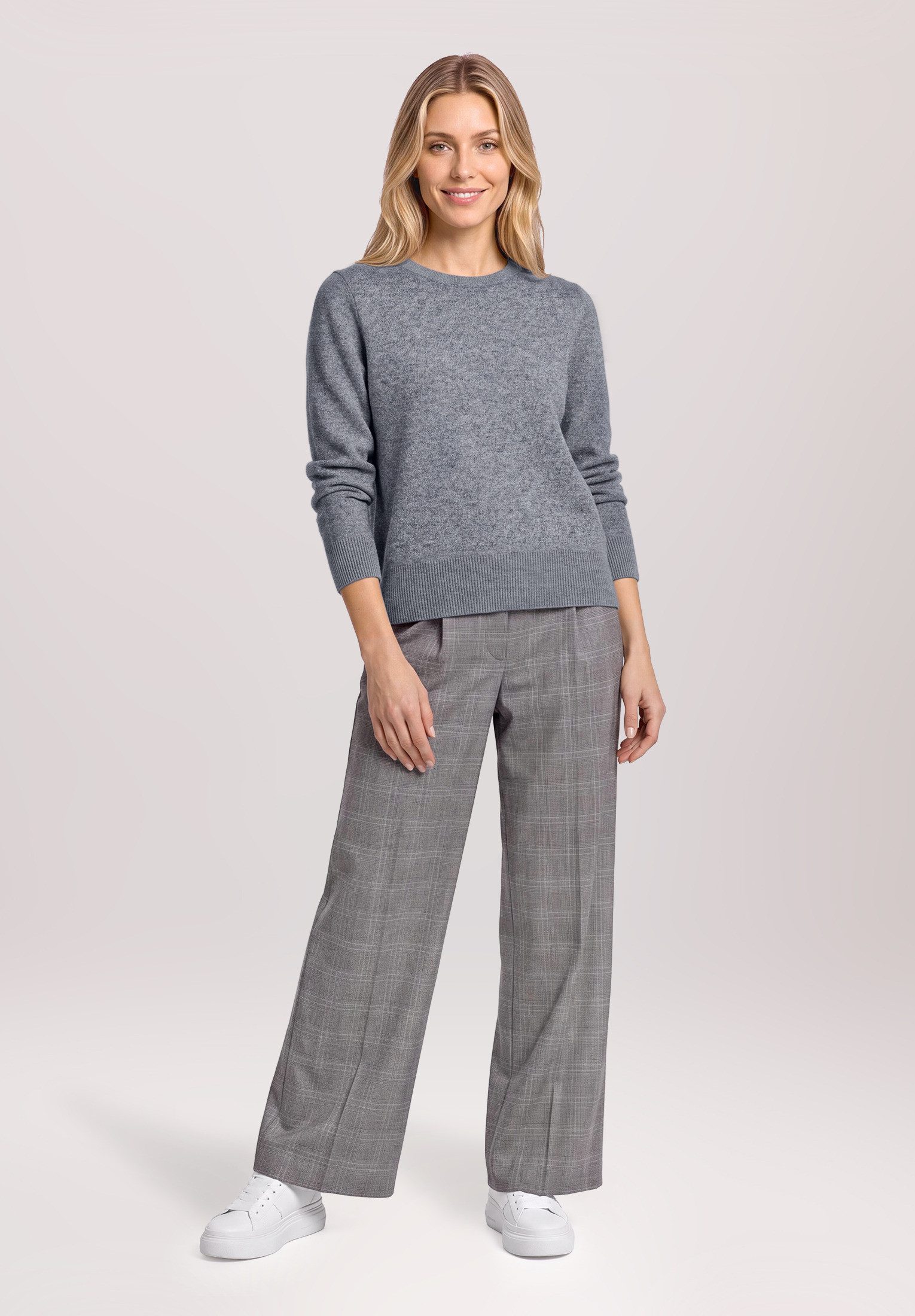 Betty&Co Strickpullover Damen mit Rundhalsausschnitt (1-tlg)
