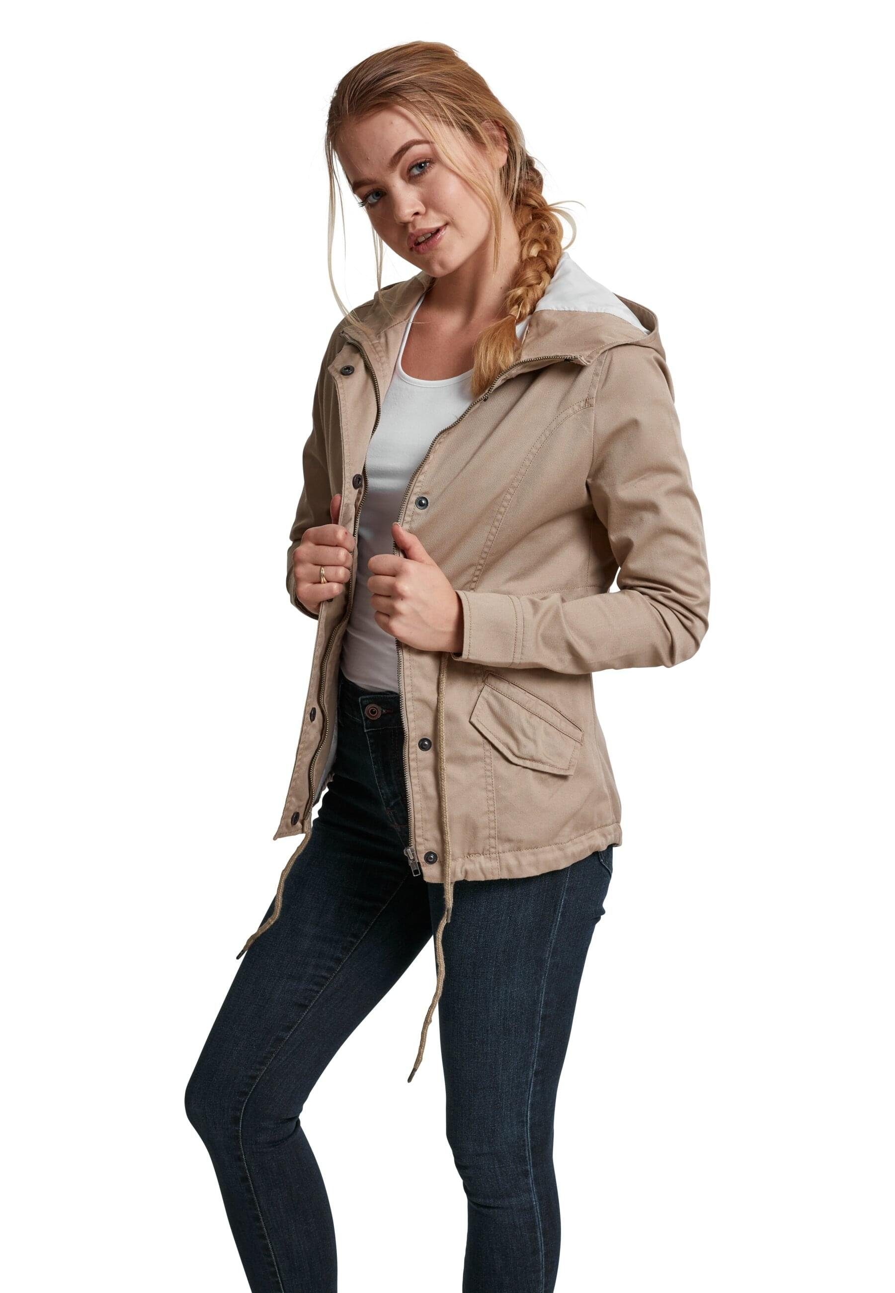 URBAN Ladies Basic Basic Cotton Winterjacke Cotton Damen TB1820 CLASSICS (1-St) sand Parka