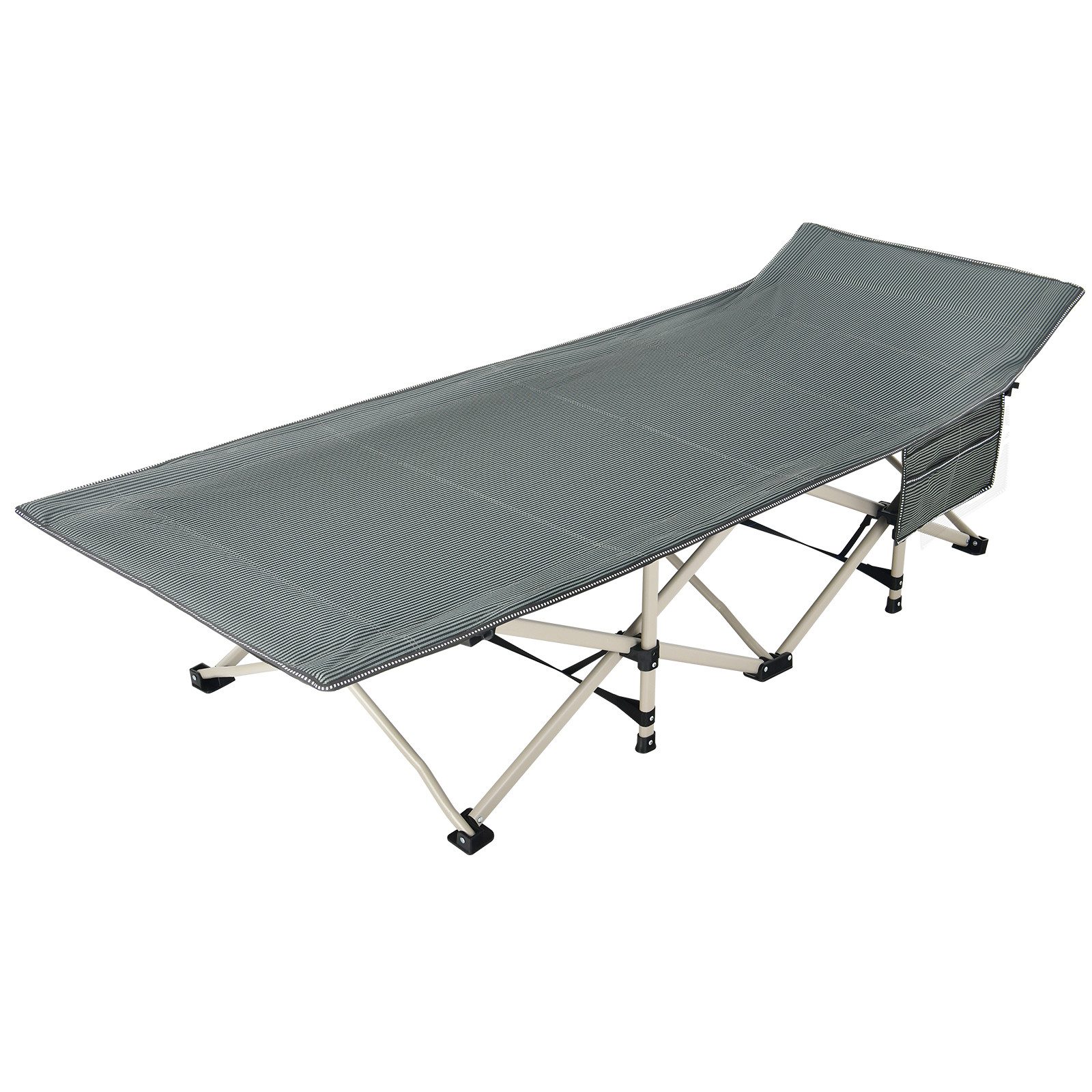 KOMFOTTEU Feldbett Campingbett klappbar mit Seitentasche günstig online kaufen