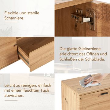 MODFU Lowboard TV-Lowboard (abgerundete Ecken TV-Schrank, cleverer Stauraum), Breiet: 180cm