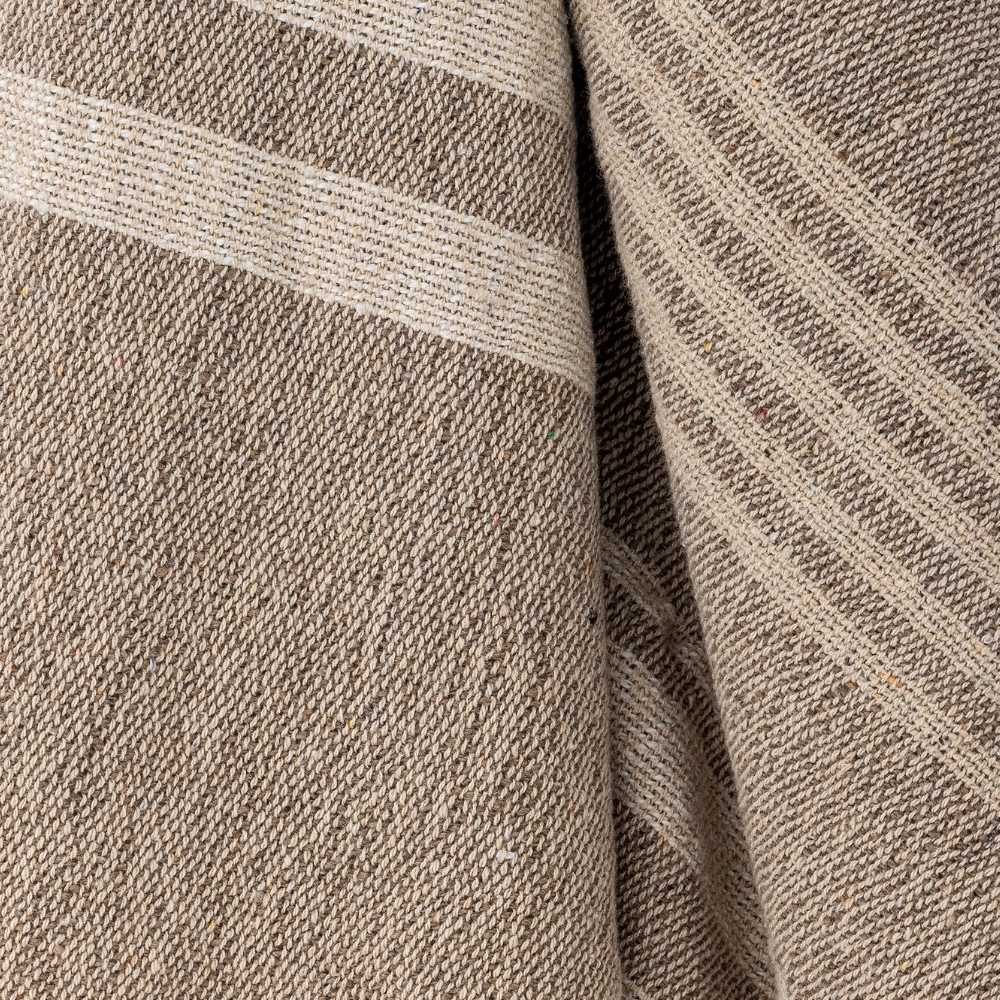 Wolldecke Bloomingville Decke LUGO Braun Beige günstig online kaufen