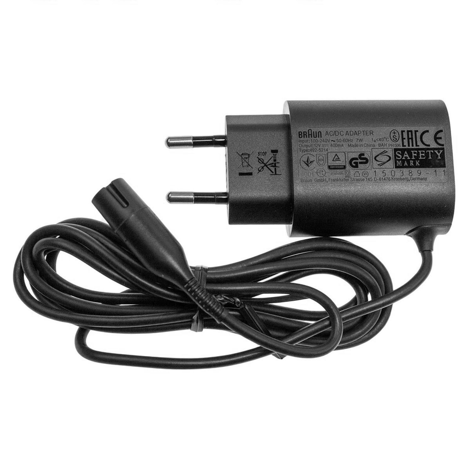 Braun 81577235 Lade-Netzkabel, Stecker für Series 1/ 3/ 7/ 9 Herrenr Netzkabel