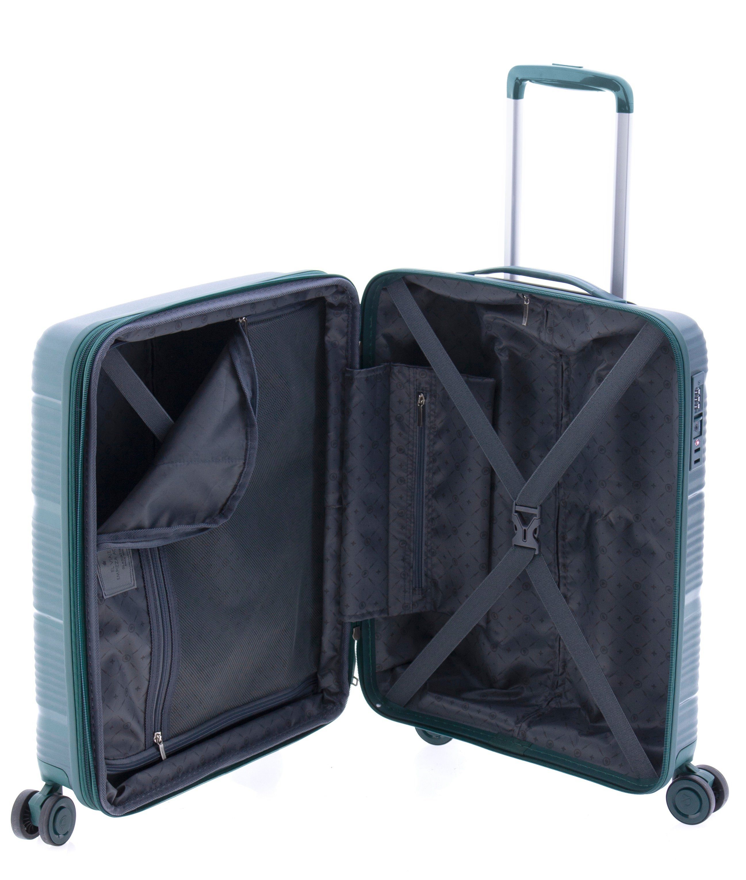 GLADIATOR Handgepäck-Trolley Koffer S - 55 cm, 4 Rollen, TSA-Schloss, Dehnfalte, 4 Farben