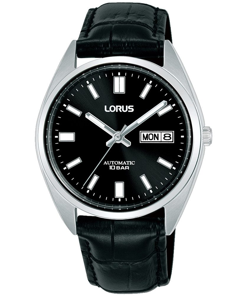 LORUS Automatikuhr Classic Mechanical RL435CX9, Armbanduhr, Damenuhr, Herrenuhr, Mechanische Uhr, Lederarmband, analog