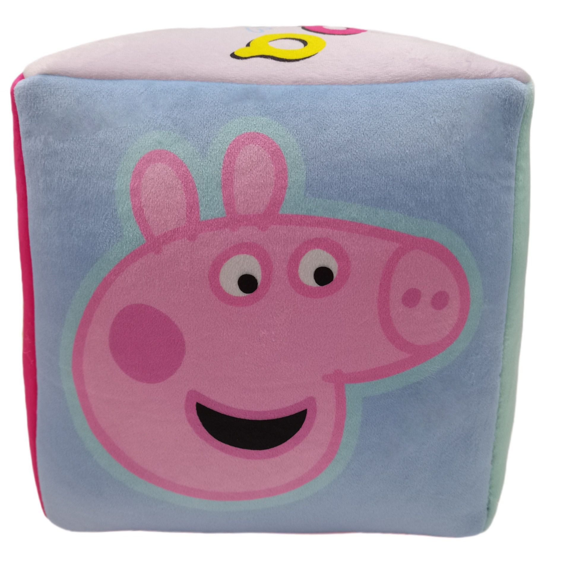 Peppa Pig Dekokissen Würfelkissen gemütliches Kuschelkissen für kleine Fans
