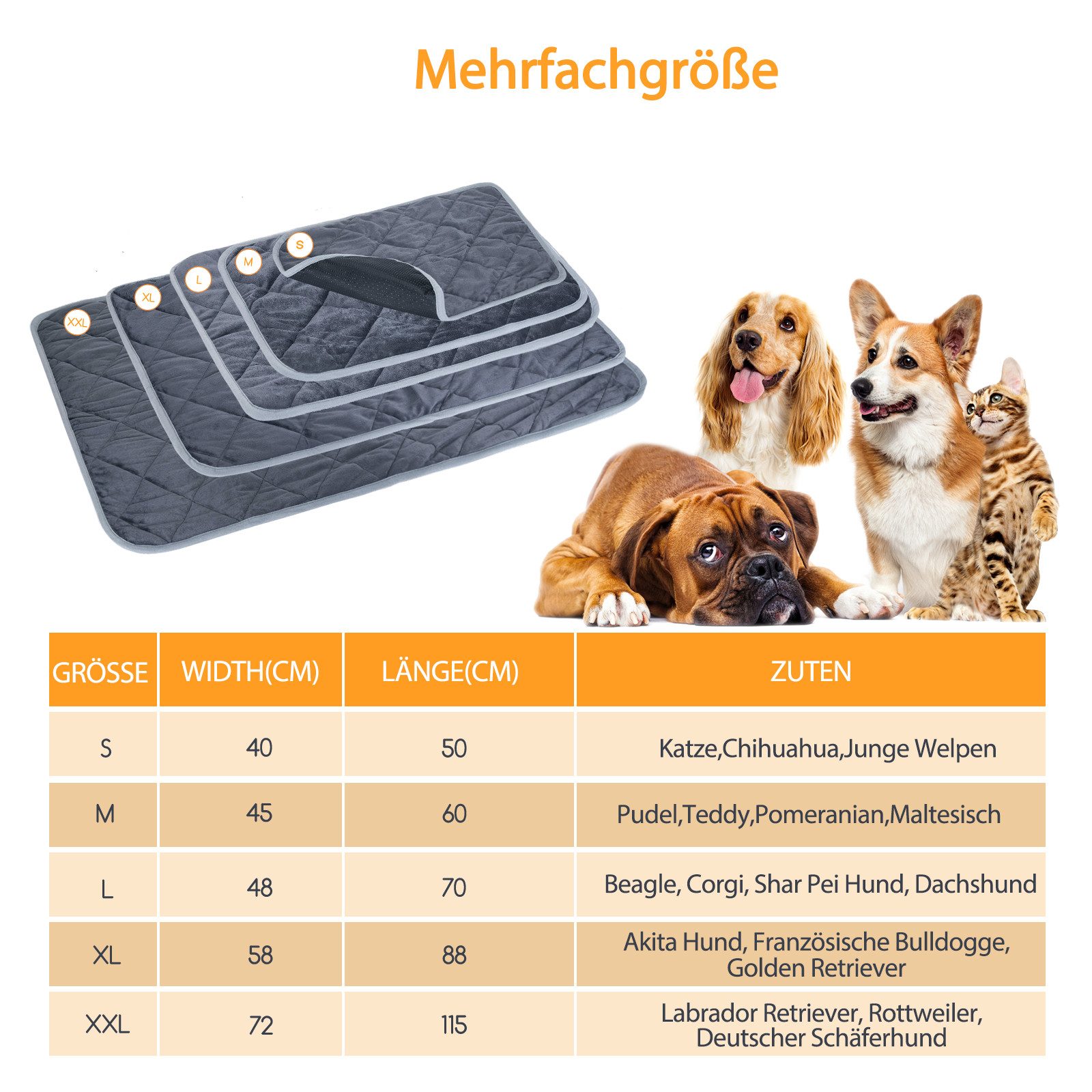 nobleza Hundematte Selbstheizende Decke für Katzen günstig online kaufen