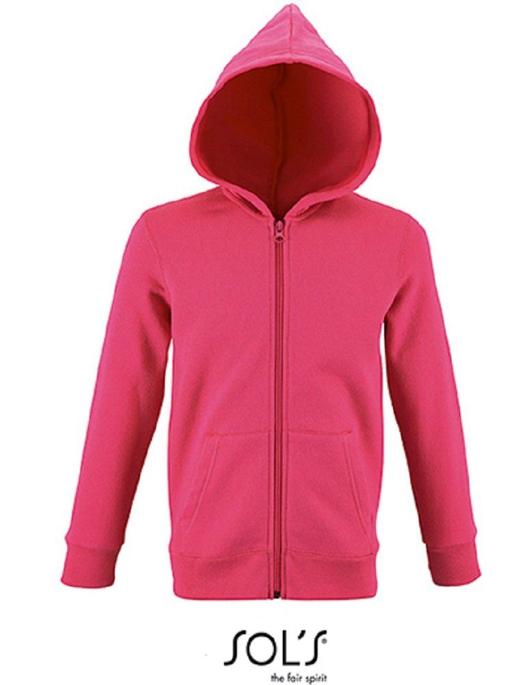 SOLS Kapuzensweatjacke Kinder Kapuzenpullover / Hoody mit Reißverschluss viele Farben