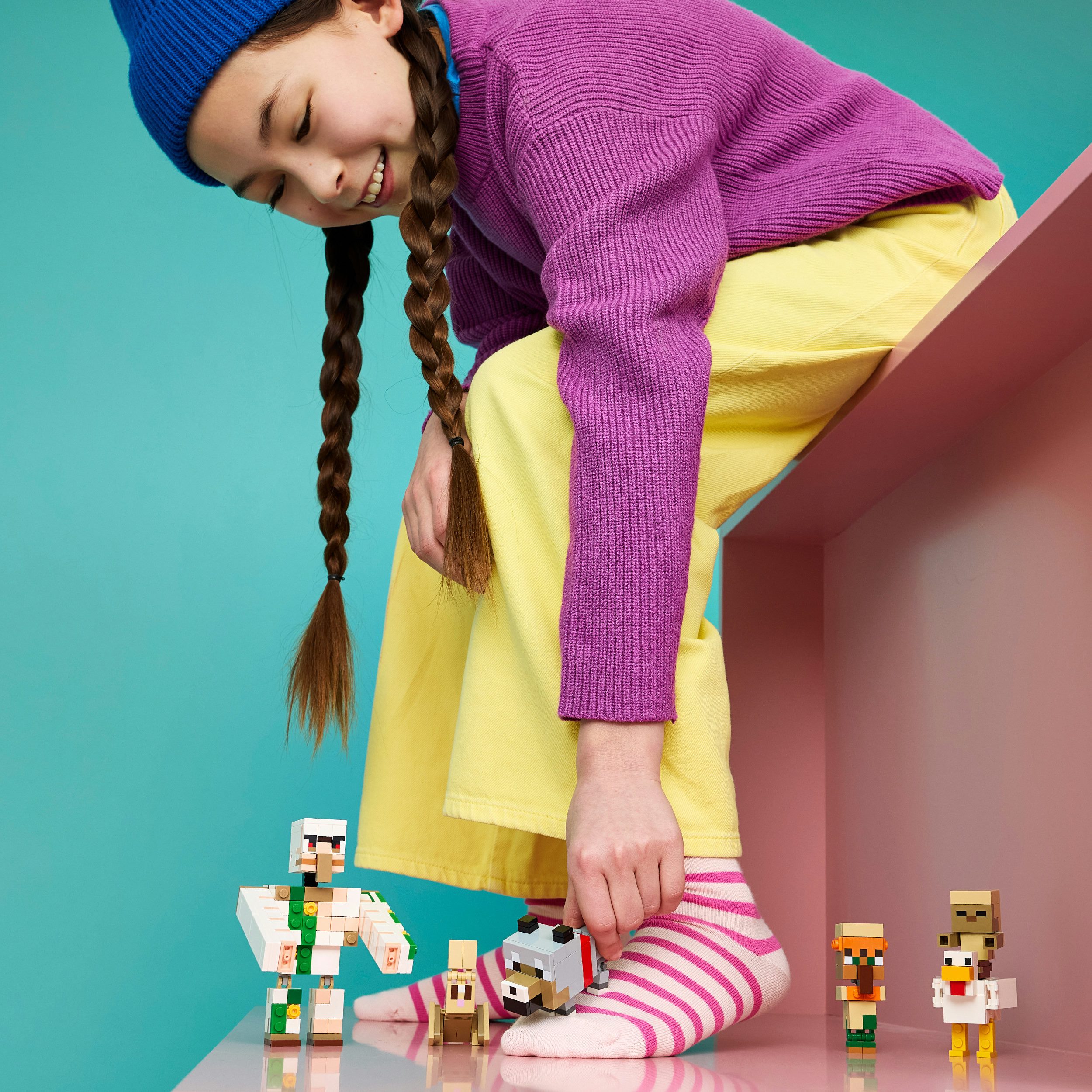 LEGO® Angriff des Hühnerreiters in der Wüste (21592), LEGO Minecraft Konstruktionsspielsteine, (428 St), Made in Europe – Bild 2 von 5