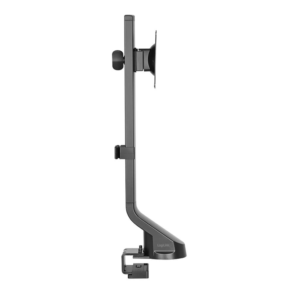 LogiLink Monitor-Halterung BP0161 Monitorhalterung, Stahl, flache & gebogene Monitore, 8 kg max., (bis 32 Zoll, Monitorarm, Tischklemme, VESA 100, Kabelmanagement)