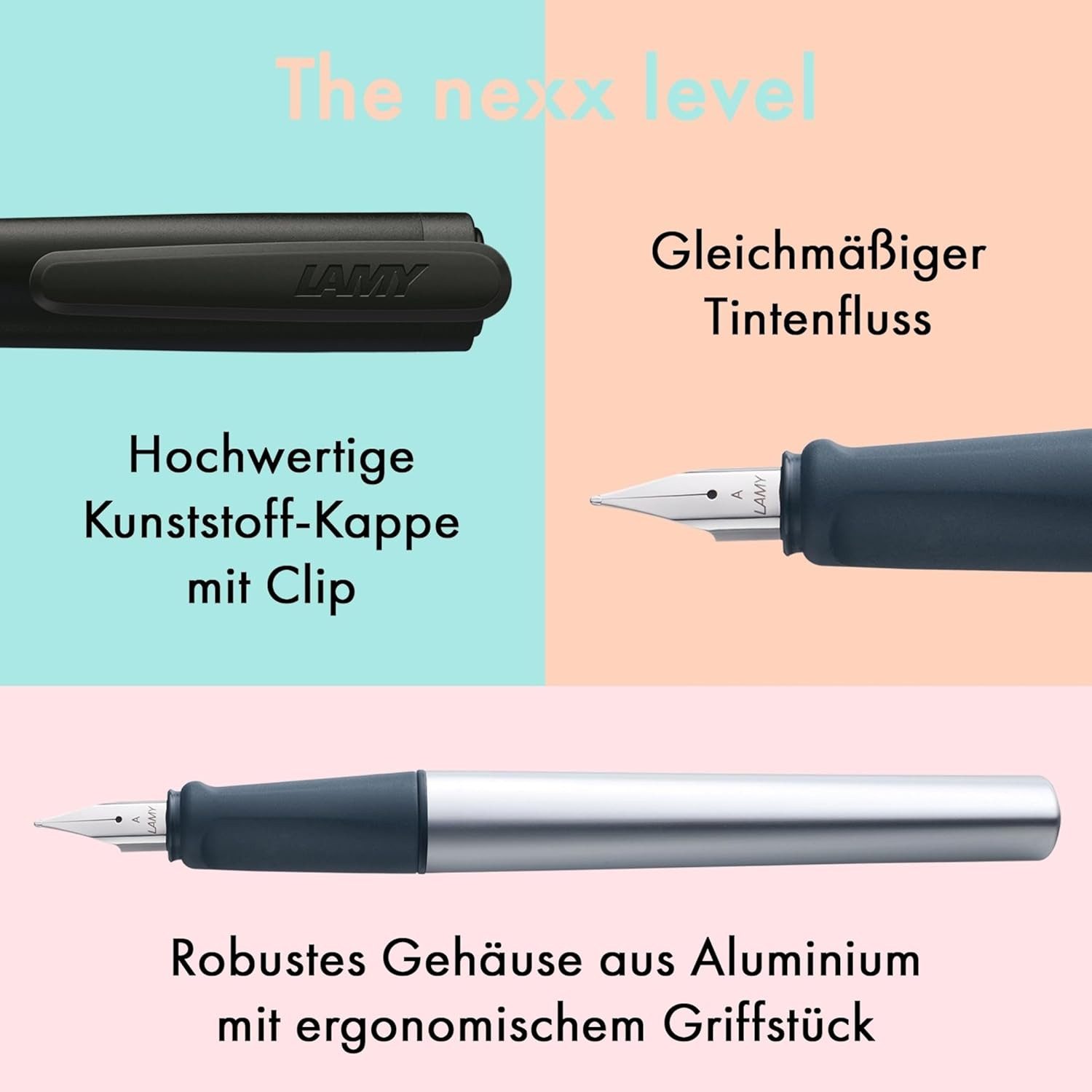LAMY Füllhalter LAMY Füller nexx 037 SCHWARZ Stärke M