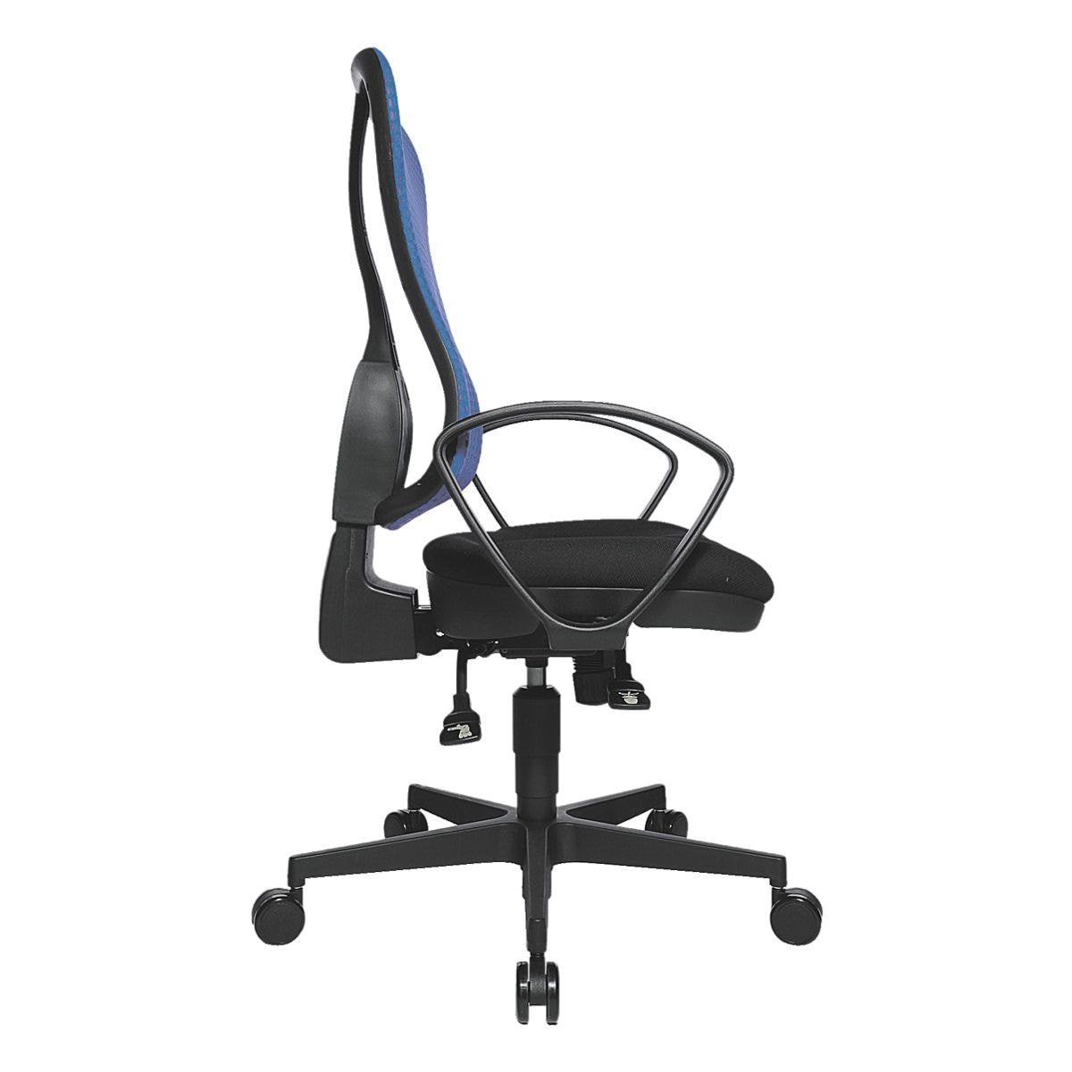 TOPSTAR Schreibtischstuhl Headpoint (ohne Armlehnen) Muldensitz, Netzrückenlehne, SY, blau Punkt-Synchronmechanik