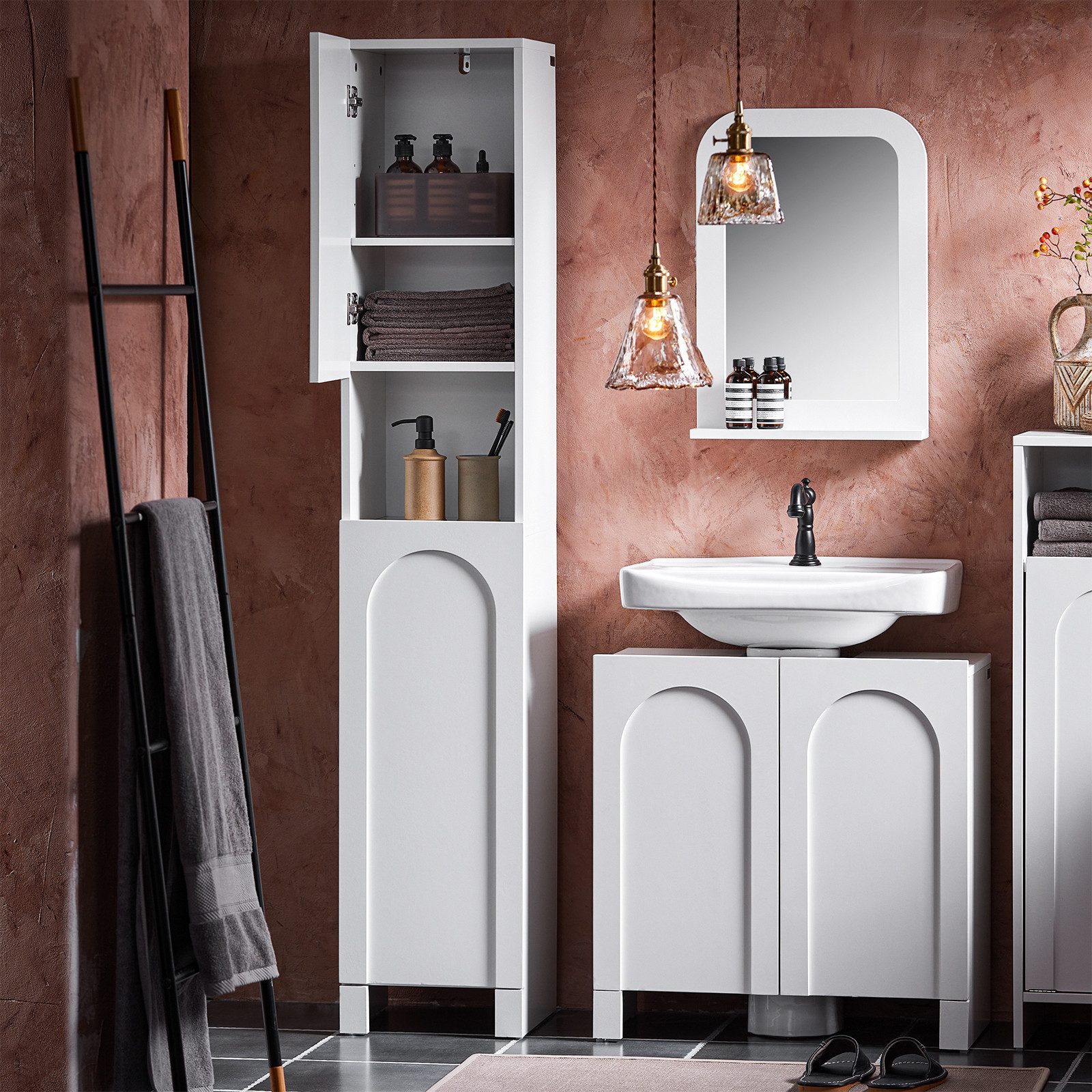 SoBuy Hochschrank BZR163 mit 2 Türen günstig online kaufen