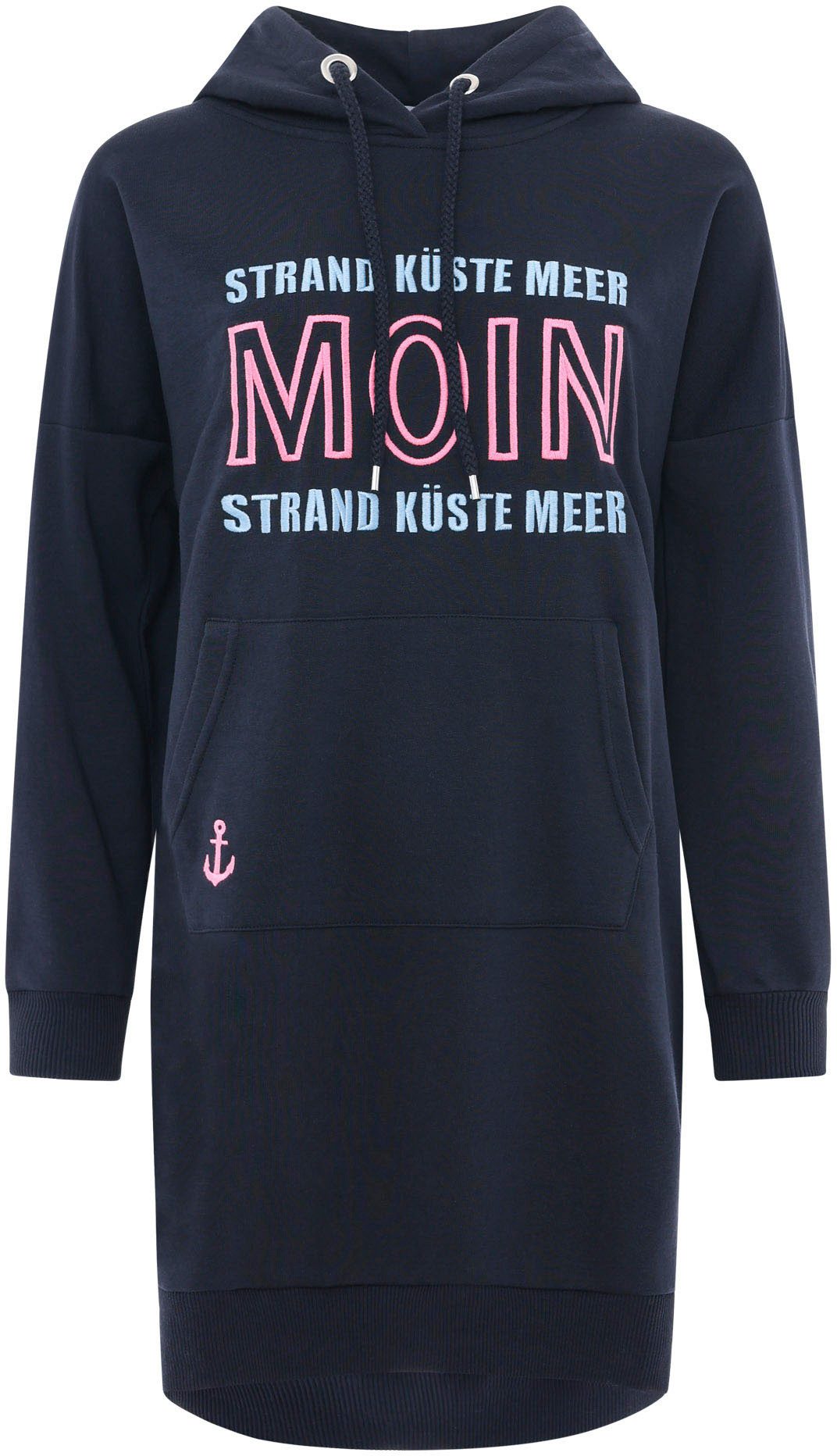 Zwillingsherz Sweatkleid ""Strand Küste Meer"" Kängurutasche mit Kapuze und günstig online kaufen