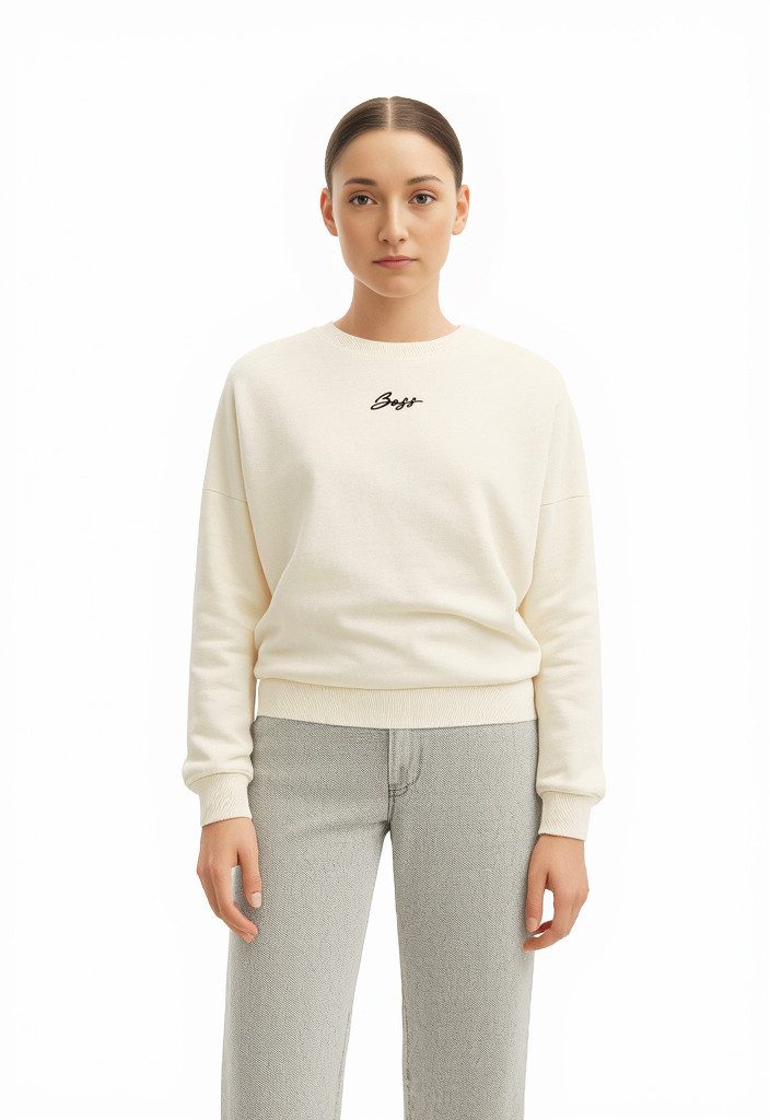 BOSS ORANGE Sweatshirt Esweaty Premium Damenmode im Oversized Look günstig online kaufen