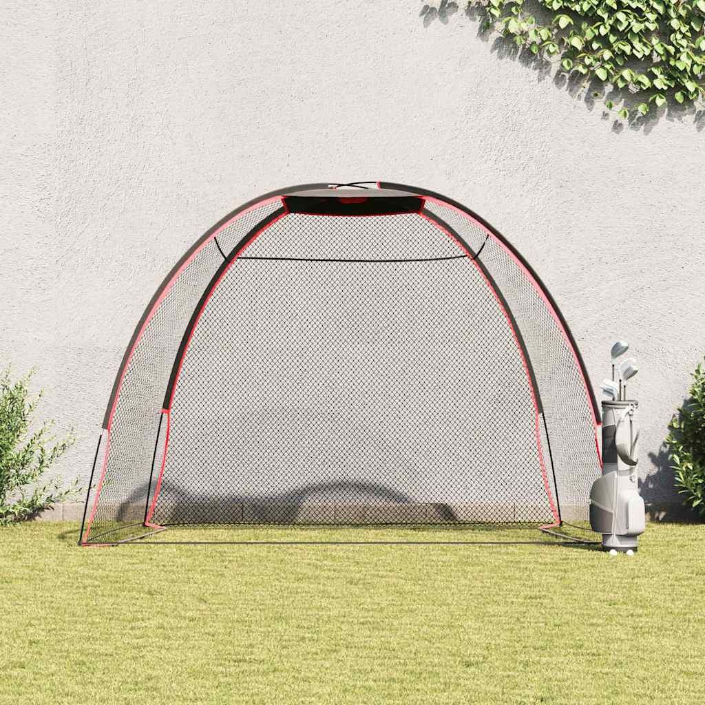vidaXL Golf-Abschlagmatte Golf Trainingshilfe Schwarz 314 x 150 x 206 cm Polyester (1-St)
