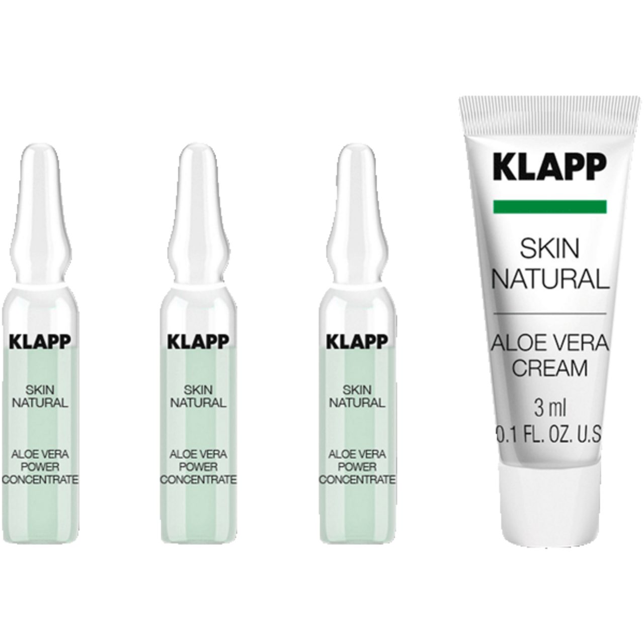 Klapp Cosmetics Gesichtspflege-Set Natural Power Set, 1-tlg., Fördert die Regeneration sonnengeschädigter Haut.
