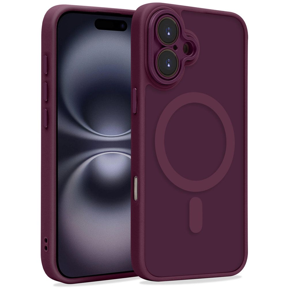 FITSU Handyhülle Schutzhülle für iPhone 16 Hülle mit Kameraschutz Case Handyhülle 6,1 Zoll, Handy Case für iPhone 16 Handyhülle, MagSafe kompatible Hülle
