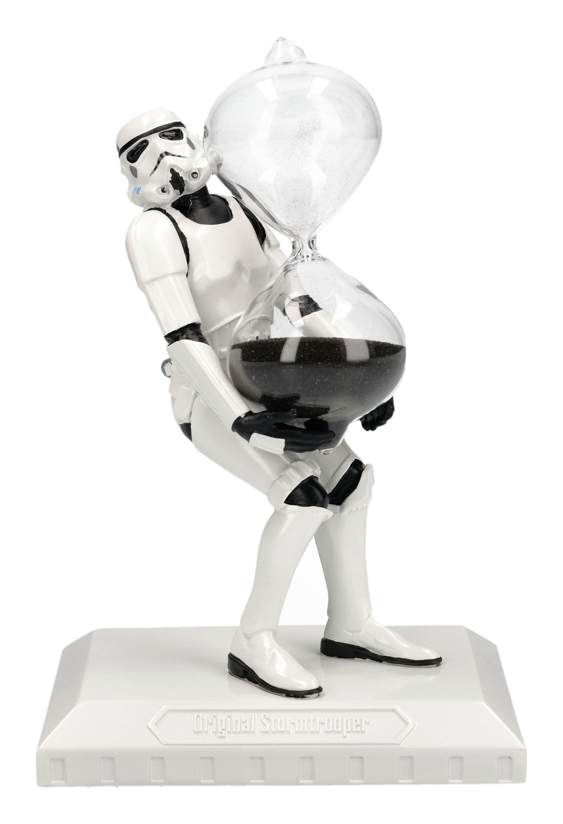 Figuren Shop GmbH Dekofigur Stormtrooper Figur Sanduhr – Star Wars Sammlerfigur 18,5 cm Dekofigur