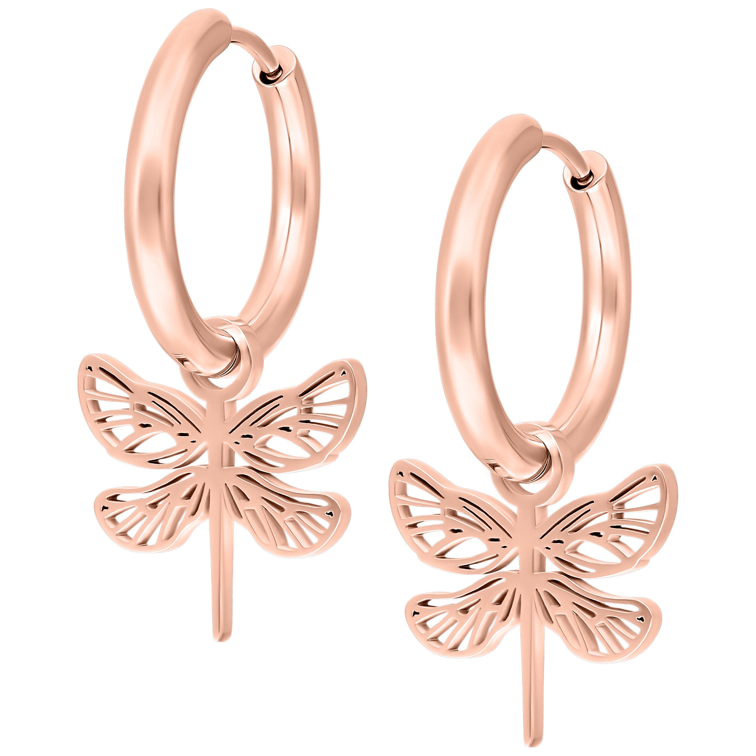 Paar Ohrhänger Little Dragonfly Hoops