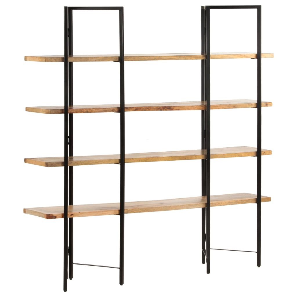 vidaXL Bücherregal Bücherregal mit 4 Regalböden 160x35x160 cm Massivholz, 1-tlg.