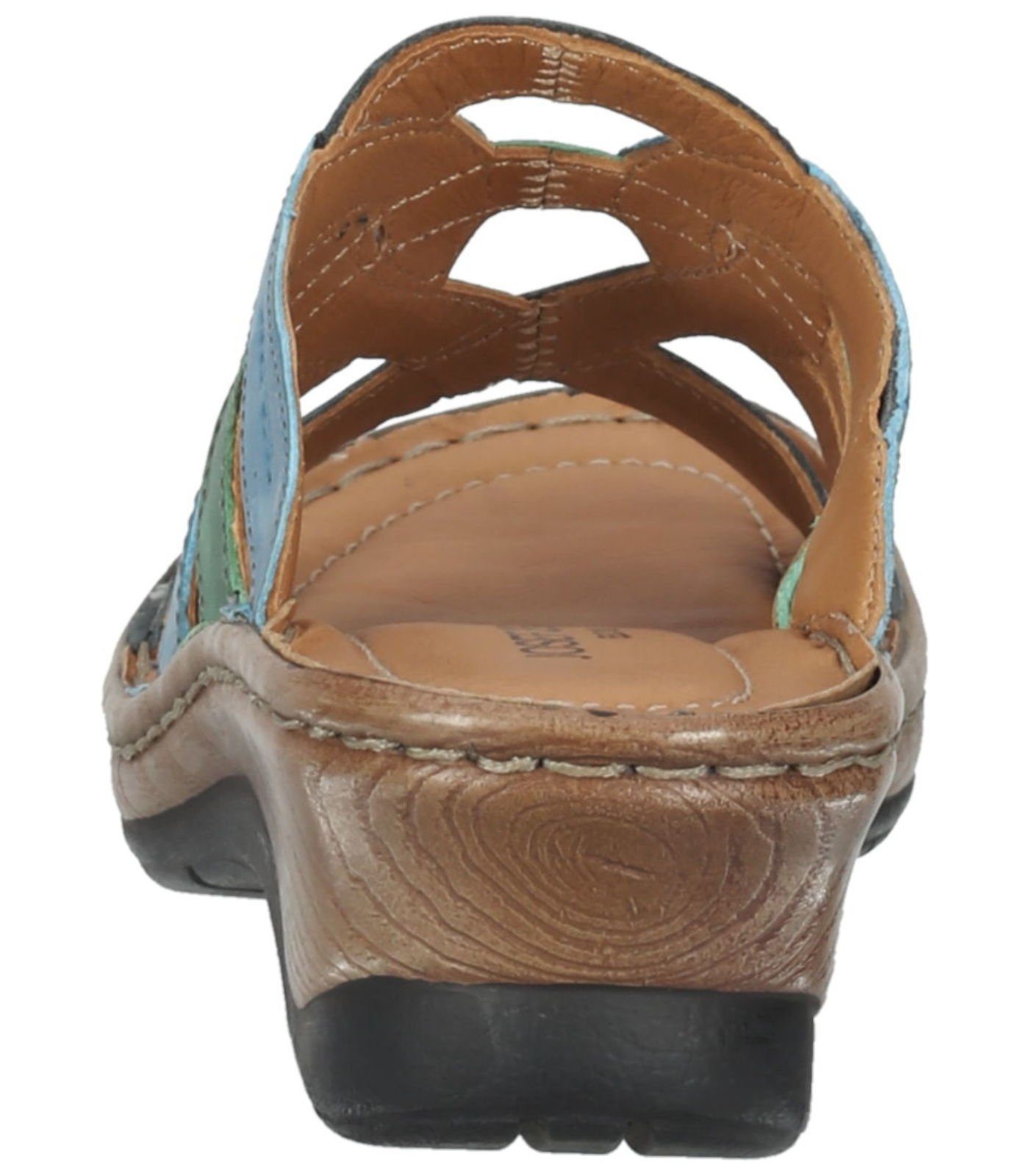 Pantoletten Leder Seibel Josef Pantolette dunkelblau-multi