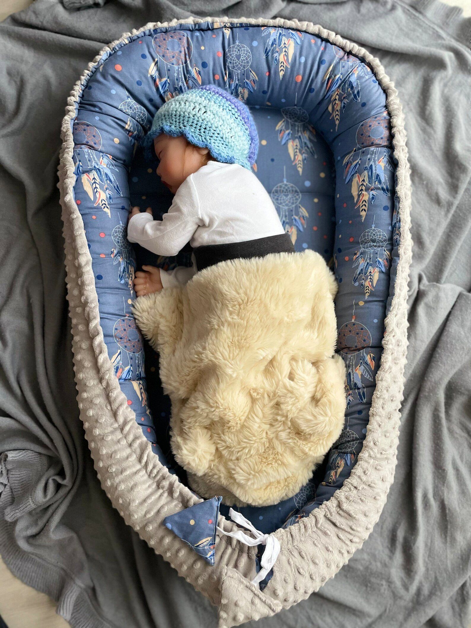 Portable Baby Bed Tragbares Babybett Baby Kissen Neu DE DE SweetDream 