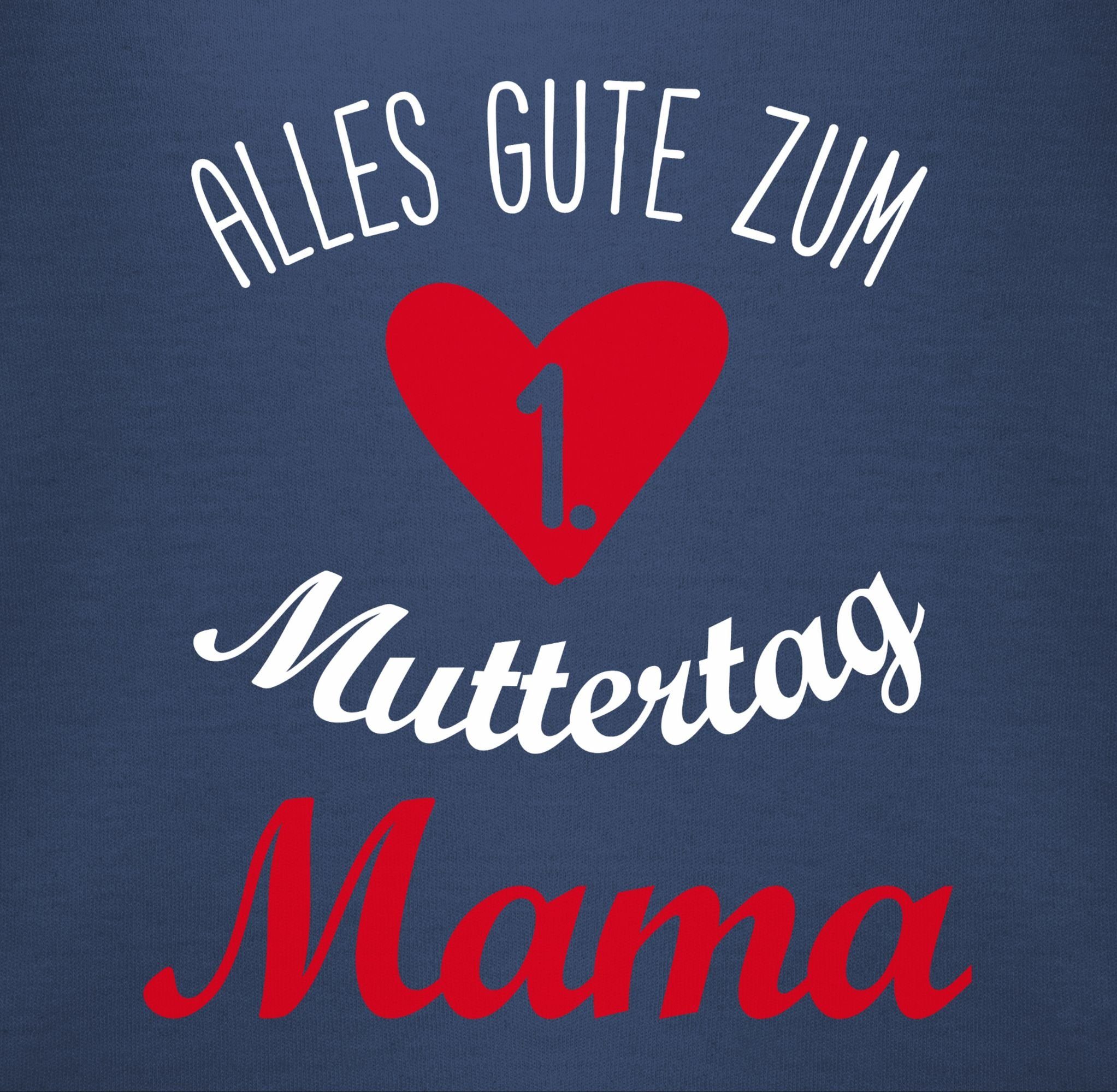 Muttertag Muttertagsgeschenk Navy - Shirtracer gute 1 Blau Shirtbody Erster Muttertag 1. zum Alles (1-tlg)