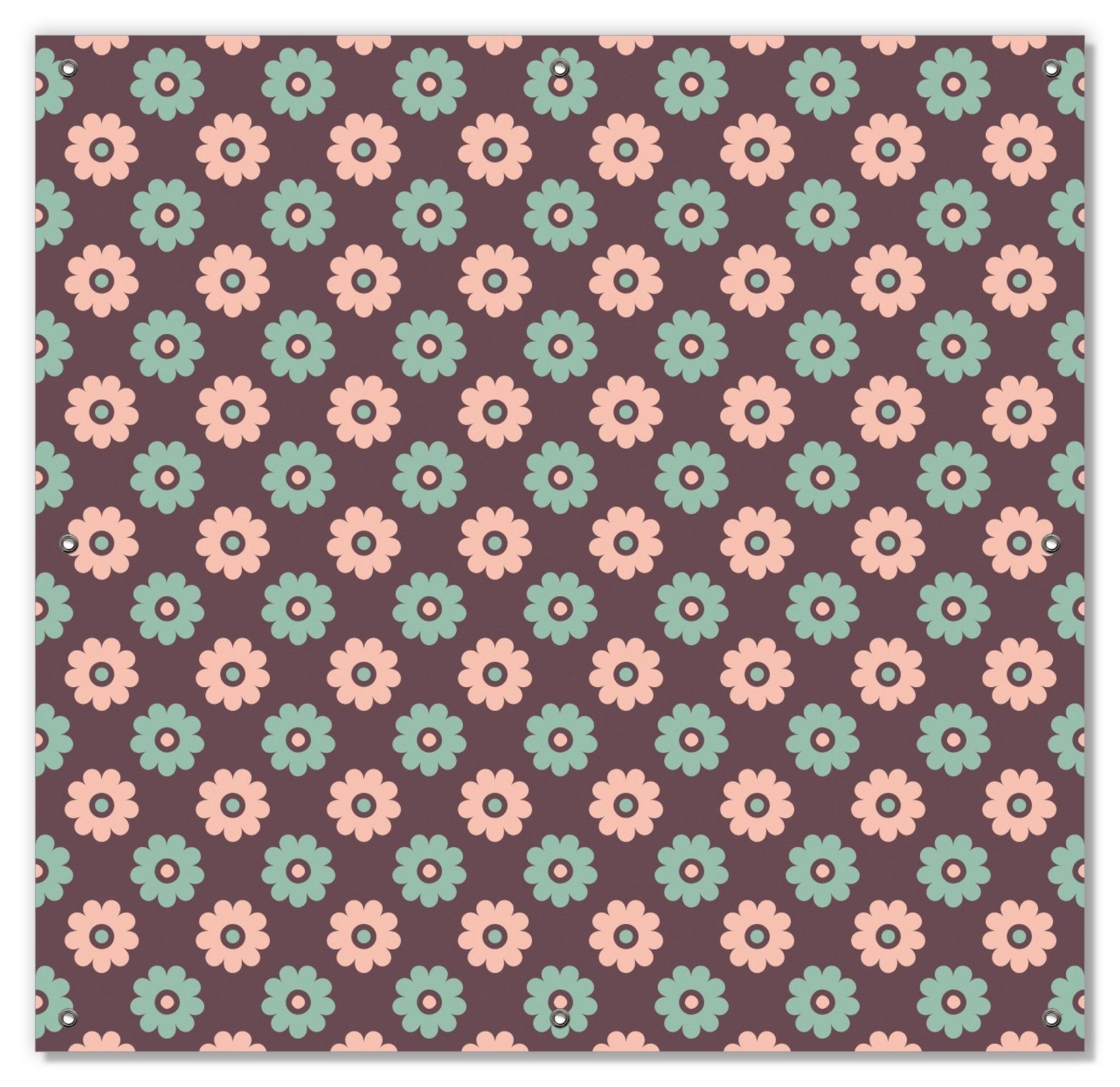 Sonnenschutz Muster mit grünen Wallario, mit wiederablösbar Blüten, und Saugnäpfen, wiederverwendbar blickdicht, rosa-farbenen und