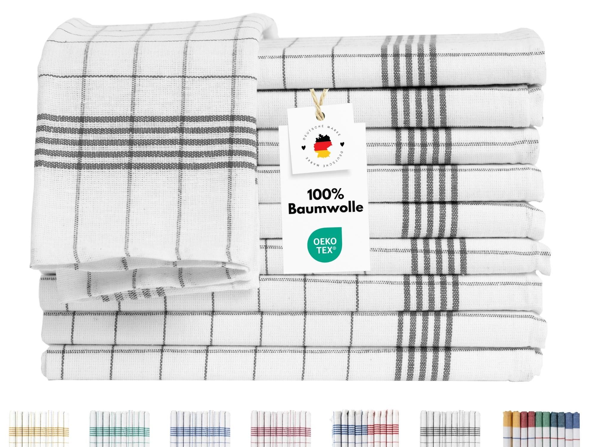 Carpe Sonno Geschirrtuch 100% Baumwolle Spültuch Trockentuch Allzweck-Tücher - GASTRO QUALITÄT, (Spar-Set, 20-tlg., 20 Geschirrtücher), Geschirrhandtuch saugstark mit Aufhänger für Küche Haushalt Home
