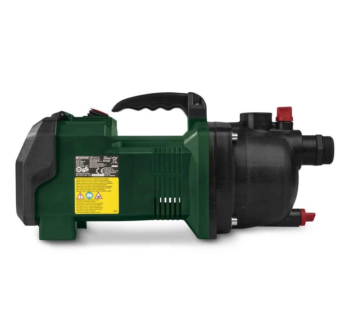 Parkside Akku-Gartenpumpe 40V Akku-Gartenpumpe PGPA 40-Li + 2 x Akku / Ladegerät + Saugschlauch