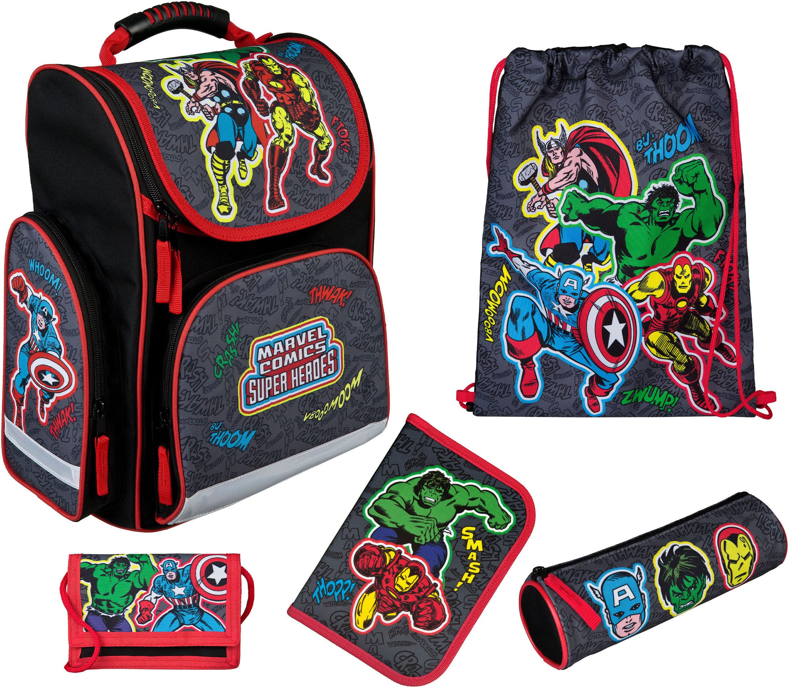 UNDERCOVER Schulranzen Clou (Set, 5-tlg)