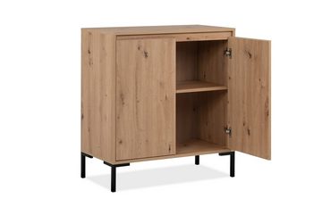 möbelando Kommode Korsika (BxHxT: 81x87x40 cm), in Dekor Artisan Oak