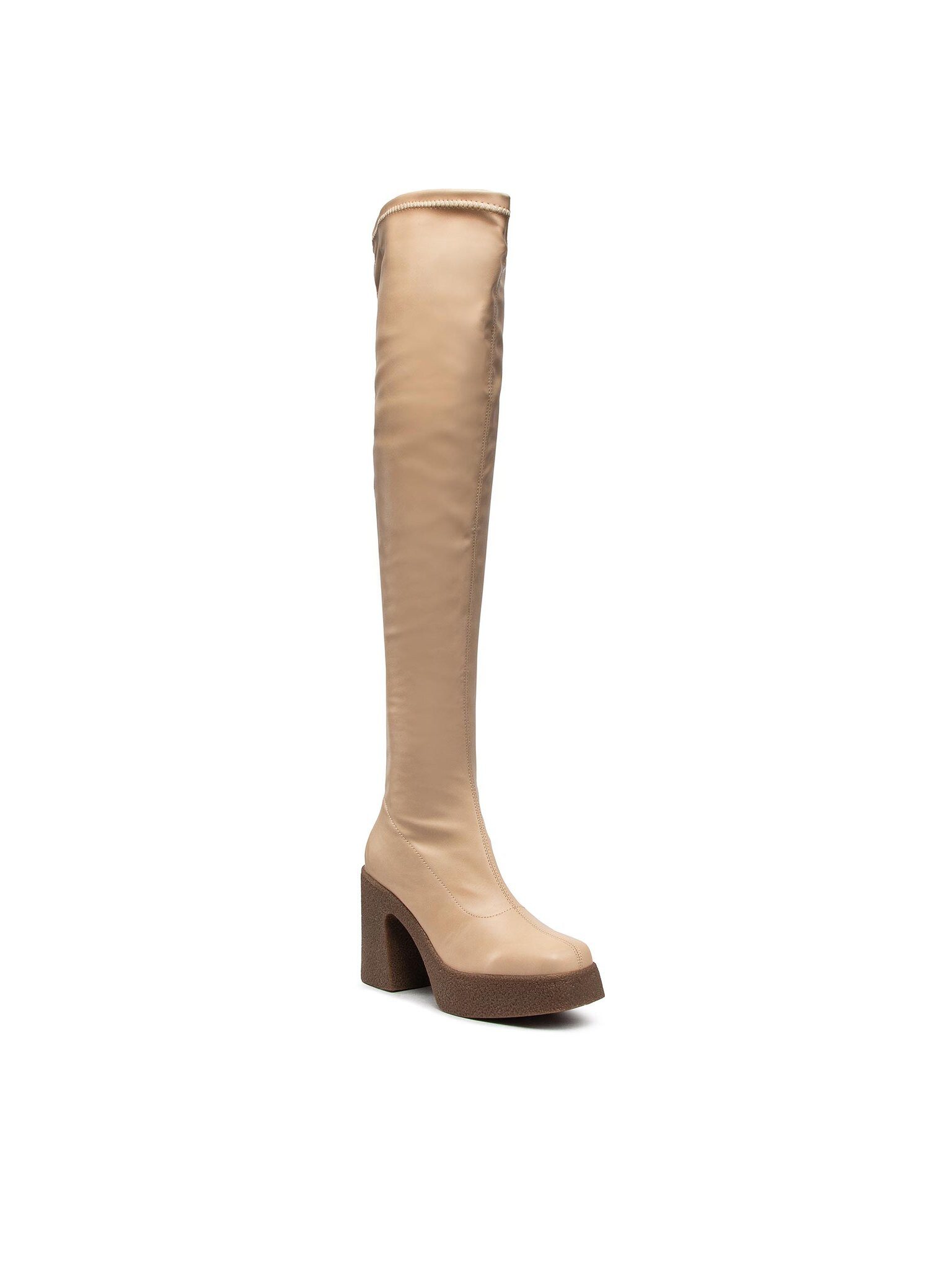 DeeZee Overknees ZAL960638-2 Beige Overkneestiefel günstig online kaufen