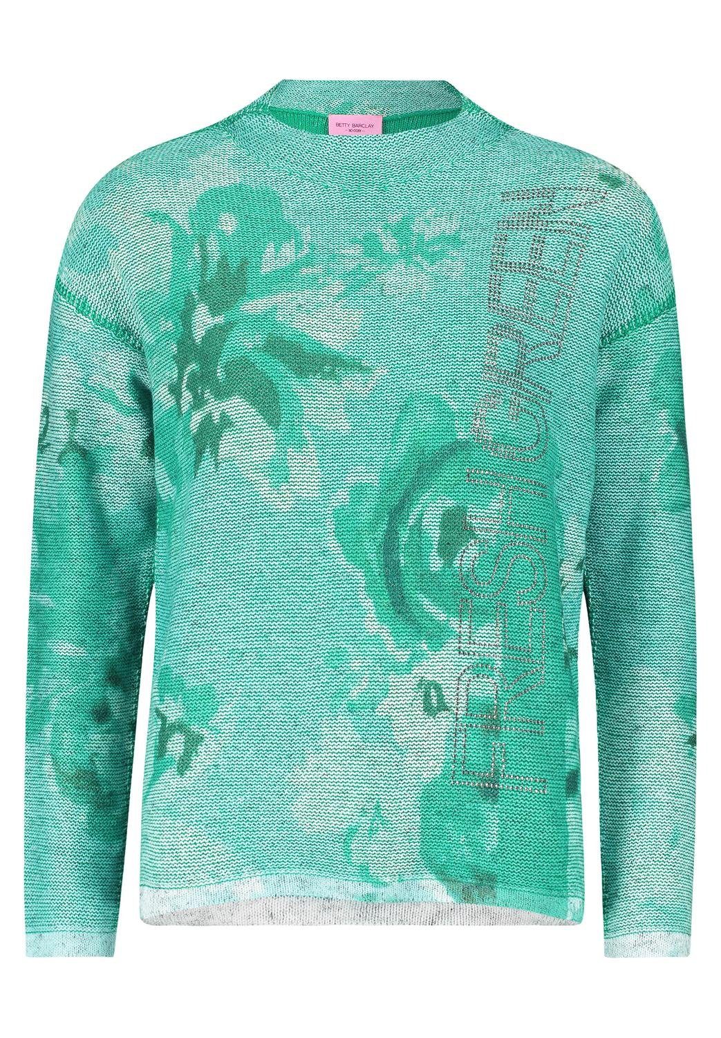 Betty Barclay Sweatshirt Strickpullover Lang 1/1 Arm, Green/Petrol