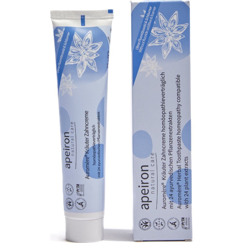 Apeiron Körperöl Auromere Kräuter Zahncreme, 75 g