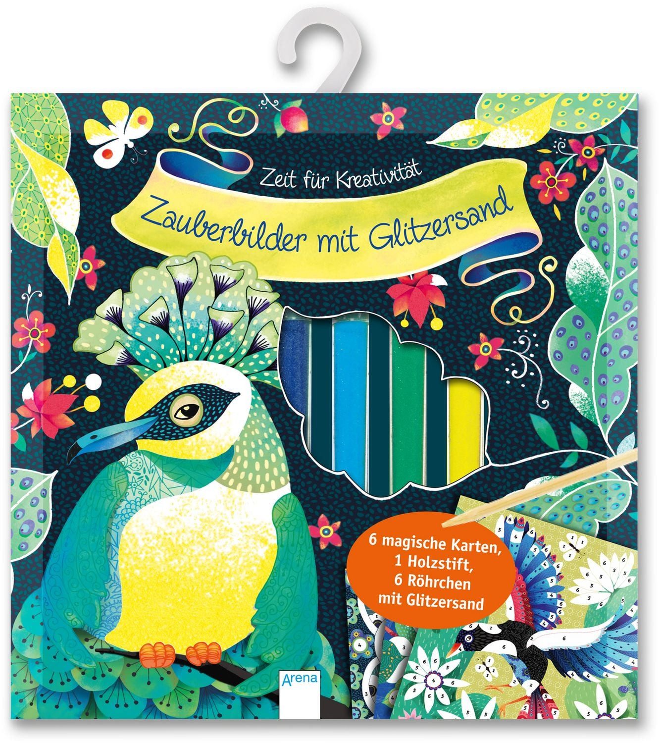 Arena Verlag Spiel Zauberbilder mit Glitzersand