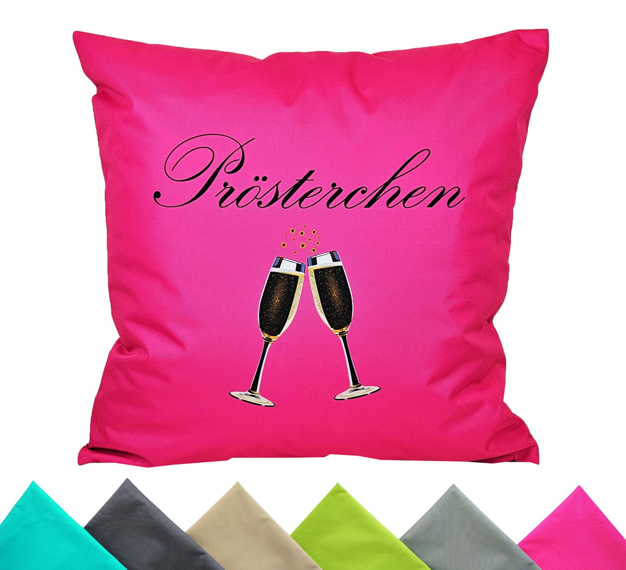 JACK Kissenbezüge 1x 50x50cm Motiv Outdoor Kissenhülle Bezug, (1 Stück), 1x Kissenhülle mit lustigen Motiven, wasserabweisend, Innen & Außen