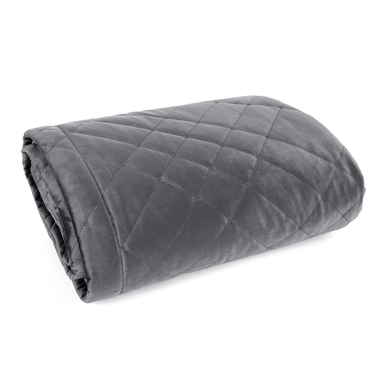 Eurofirany Tagesdecke RIA, Elegante Tagesdecke Velvet Sesseldecke Sofadecke Überwurf Samt