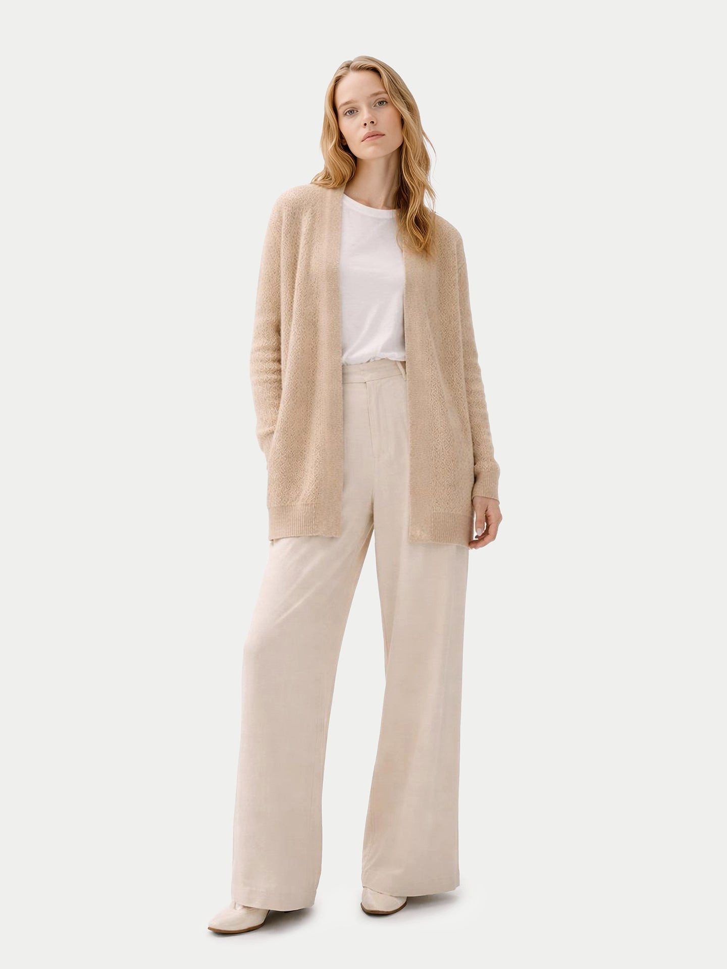GOBI Cashmere Cardigan Ajour-Strick Kaschmir-Cardigan