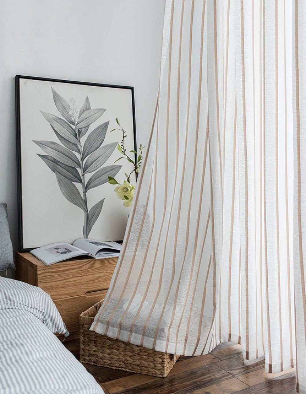 BYSURE Gardine, Ösen (1 St), halbtransparent, günstig online kaufen